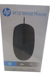 HP M10 Wired USB Mouse with 3 Buttons High Definition 1000DPI Optical Tracking and Ambidextrous Design