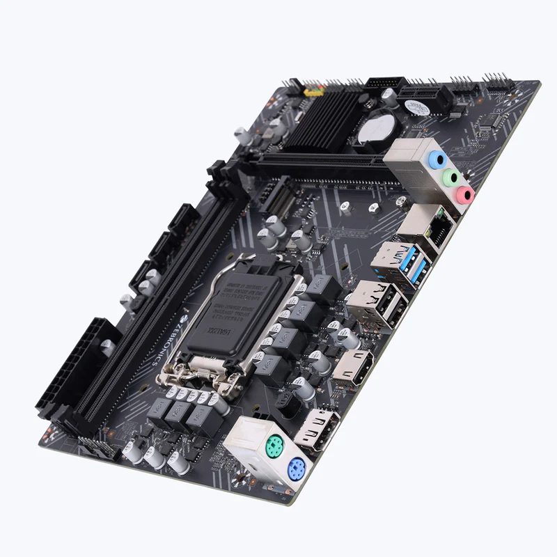 ZEBRONICS H510-NVMe Micro-ATX Motherboard for LGA 1200 Socket, Supports Intel 10th & 11th Generation Processors, NVMe M.2 Slot, 5.1 Audio, DDR4 2800 MHz, Ports (RJ45 | SATA | USB 3.0 | HDMI)