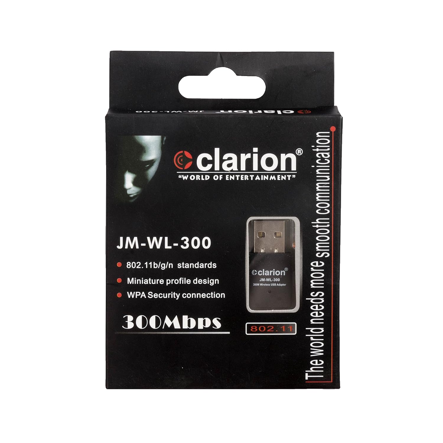 Clarion 300 MBPS Mini Wireless USB Adapter JM-WL-300