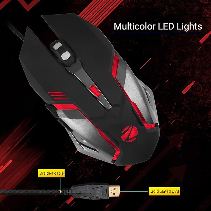 Zebronics Wired Gaming Mouse ZEB-Scropio
