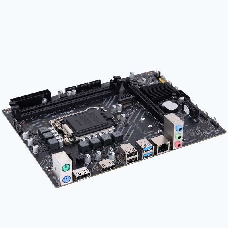 ZEBRONICS H510-NVMe Micro-ATX Motherboard for LGA 1200 Socket, Supports Intel 10th & 11th Generation Processors, NVMe M.2 Slot, 5.1 Audio, DDR4 2800 MHz, Ports (RJ45 | SATA | USB 3.0 | HDMI)