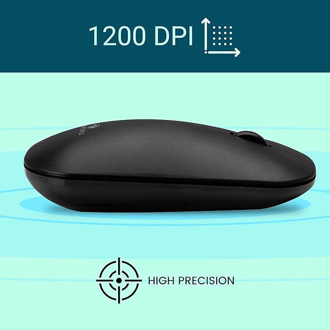 Zebronics-Zeb Dazzle Wireless Optical Mouse with Nano Receiver (Black)